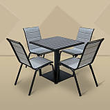 Набір стіл та стільці садових меблів "Палермо" Венге від Mix-Line, фото 4