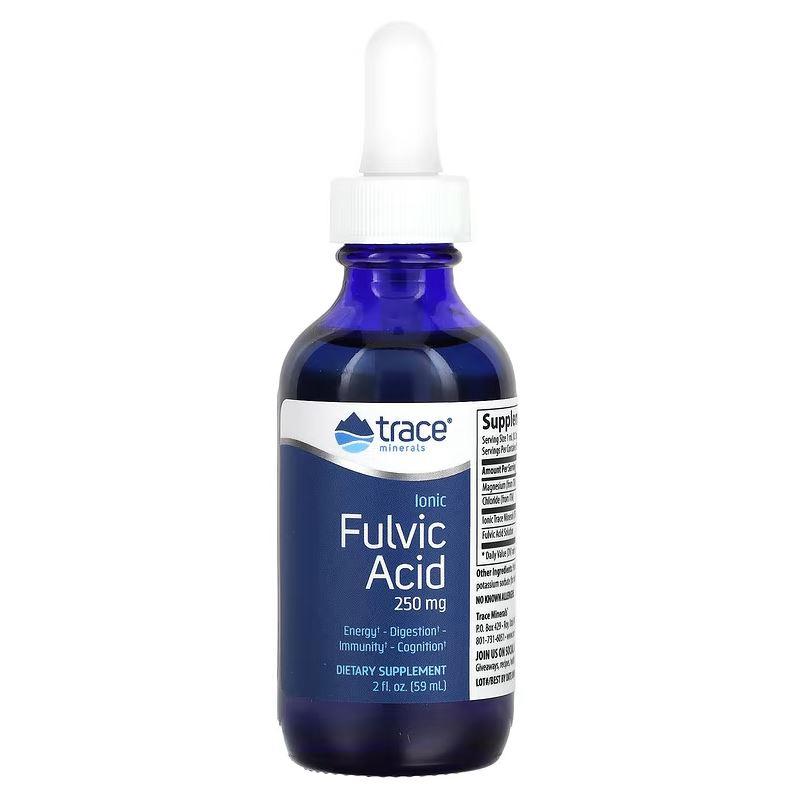 Trace Minerals Ionic Fulvic Acid / Фульмова кислота іонна 250 мг 59 мл BX817