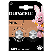 Батарейка литиевая Duracell CR2016-DSN Lithium 3V дисковая таблетка