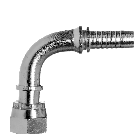 Фітинг (ніпель) DK ORFS 90 11/16"-16 dn8 S050-05-09 натискна гайка, кутовий, плоске ущільнення, притискне