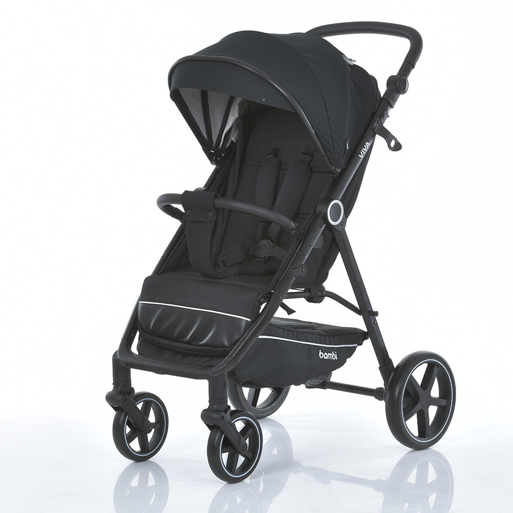 Коляска прогулянкова дитяча Bambi VIVA M 5723 Black Чорна