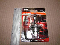 Лампочка в фару H4 12 V 60/55W P43t Night Breaker Silver (+100) blister (Osram, Германия)