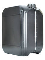 Канистра пластиковая 10 л черная для автохимии, тара для транспортировки автомасла и тормозной жидкости