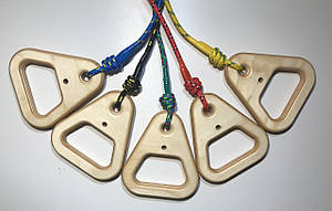 Кільця гімнастичні дитячі з карабіном Д-140 мм