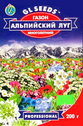 Газон "Альпійський луг" ТМ "GL SEEDS", 200 г — один із найстильніших видів садового ландшафтного дизайну