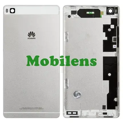 Huawei P8, GRA-L09, GRA-UL00, GRA-CL00, P8 Premium GRA-UL10 Задня кришка сріблясто-біла, фото 1