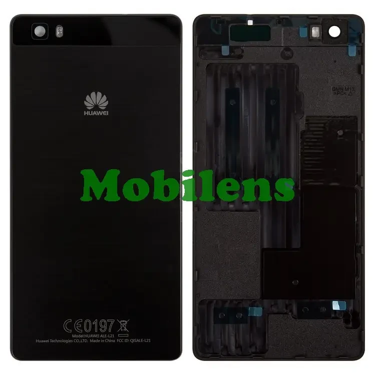 Huawei P8 Lite, ALE-L21, ALE-L23 Задня кришка чорна + скло камери Original *PRC