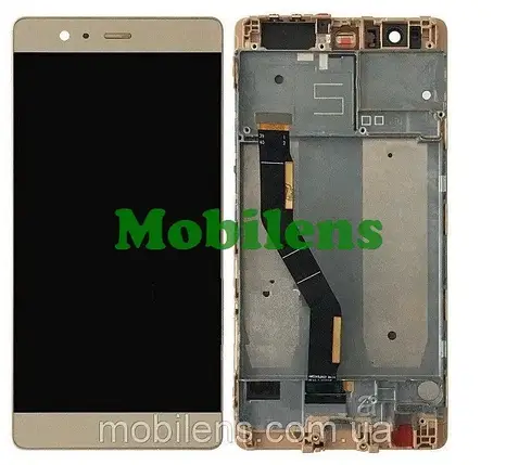 Huawei P9 Plus, VIE-L09, VIE-AL10 Дисплей + сталь (модуль) золотистий * у рамці LowQuality TFT, фото 1