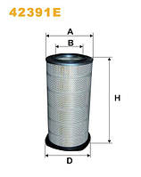 Фильтр воздушный Volvo (Trucks) F 10 (Eng. TD 100G/101G/101F/102F), F12 Wix Filters (42391E) Пантехникс