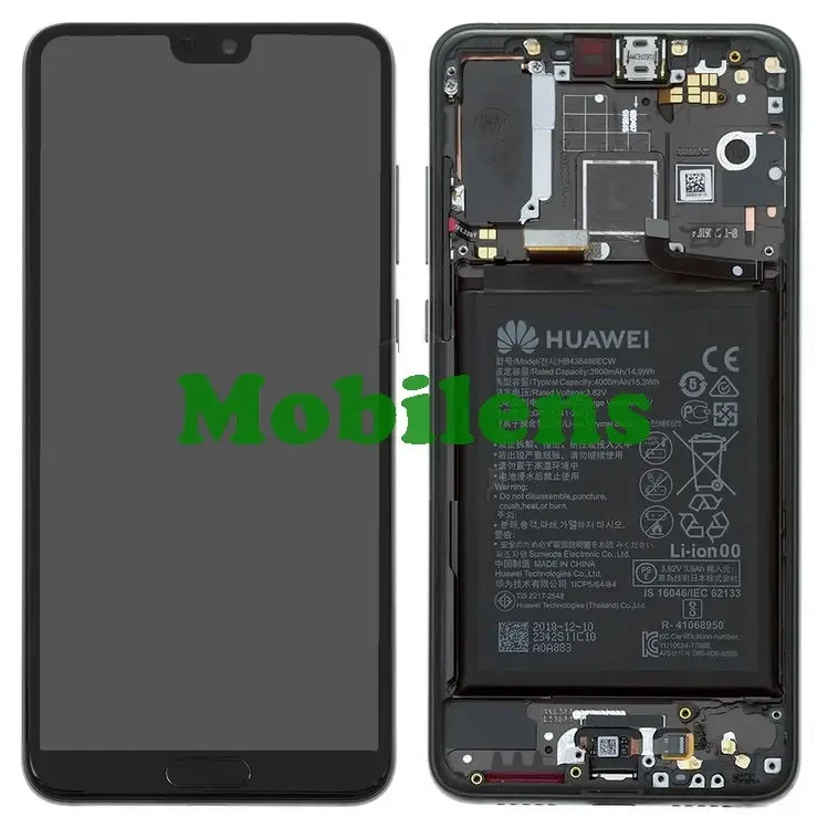 Huawei P20 Pro, CLT-L29, CLT-L09 Дисплей+тачскрин(модуль) *в черной рамке Original *PRC