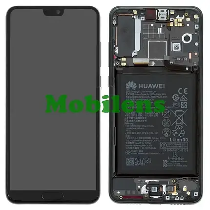 Huawei P20 Pro, CLT-L29, CLT-L09 Дисплей+тачскрин(модуль) *в черной рамке Original *PRC, фото 1