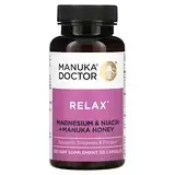 Manuka Doctor, Relax, магній, ніацин і мед манука, 30 капсул
