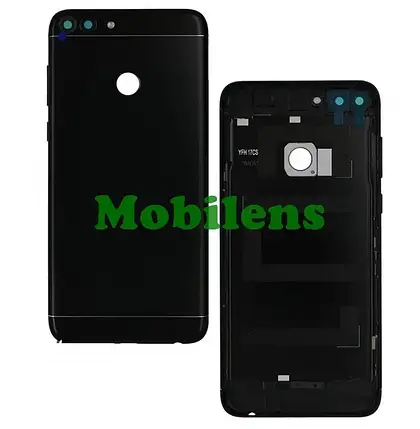 Huawei FIG-LX1, P Smart, P Smart 2017, Enjoy 7S FIG-AL10 Задня кришка чорна + скло камери, фото 1