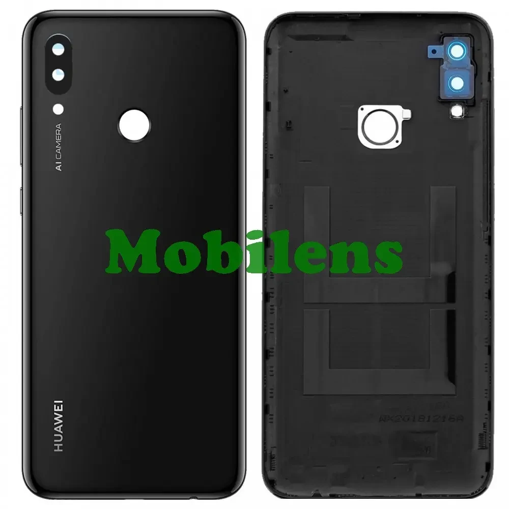 Huawei P Smart 2019, POT-LX1, P Smart 2020 POT-LX1A Задня кришка чорна + скло камери Midnight Black Original