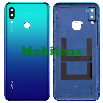 Huawei P Smart 2019, POT-LX1, P Smart 2020 POT-LX1A Задня кришка синьо-блакитна+скло камери Aurora Blue, фото 1