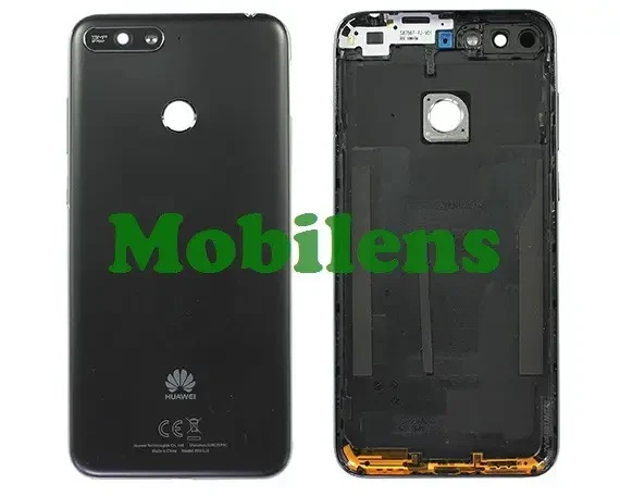 Huawei Y6 Prime 2018, ATU-L31, Honor 7A Pro AUM-L29, 7C AUM-L41 Задня кришка чорна * з вирізом під відбиток