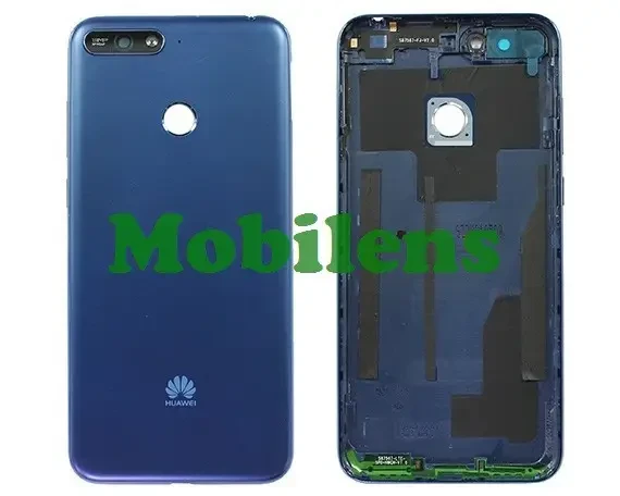 Huawei Y6 Prime 2018, ATU-L31, Honor 7A Pro AUM-L29, 7C AUM-L41 Задня кришка синя * з вирізом під відбиток