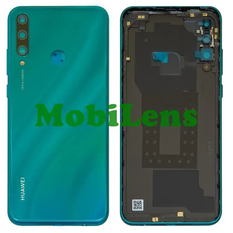Huawei Y6P, Y6P 2020 MED-LX9N Задня кришка зелена + скло камери Emerald Green Original *PRC