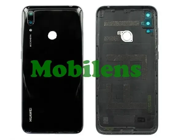 Huawei Y7 2019, DUB-LX1, Y7 Prime 2019 DUB-LX3 Задня кришка чорна * з вирізом під відбиток пальця Original