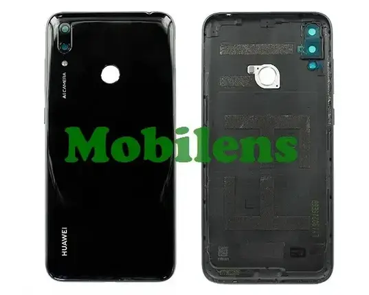 Huawei Y7 2019, DUB-LX1, Y7 Prime 2019 DUB-LX3 Задня кришка чорна * з вирізом під відбиток пальця Original, фото 1
