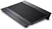 Охолоджувальна підставка для ноутбука 15-17.3 дюймів DeepCool Aluminum N-8 Black