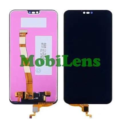 Honor 10, COL-L29, COL-AL10 Дисплей+тачскрин(модуль) черный+сканер отпечатка пальця (кнопка НОМЕ), фото 1