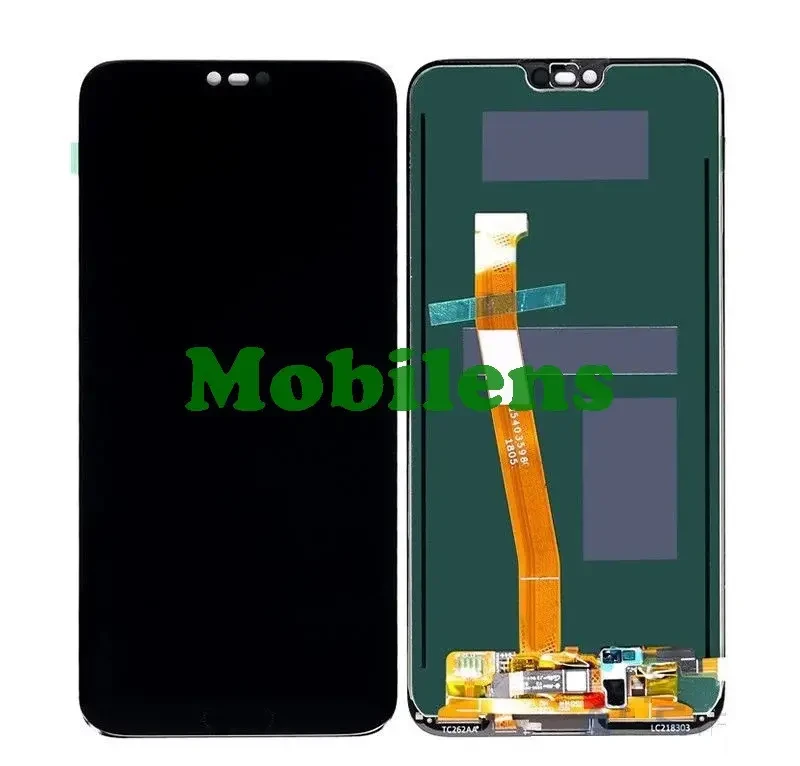 Honor 10, COL-L29, COL-AL10 Дисплей+тачскрин(модуль) черный +сканер отпечатка пальця (кнопка НОМЕ) Original