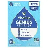 VitaCup, Genius Tea, чорний чай, 14 пакетиків по 2 г (0,07 унції)