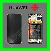 Дисплей Huawei P40 Lite Crush Green (02353KGA) сервісний оригінал у зборі з рамкою, акб і датчиками