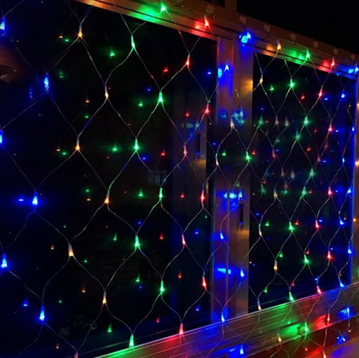 Светодиодная LED гирлянда сетка 2 х 2 м, 240 LED (белый, синий, мульти) - фото 1 - id-p633649839