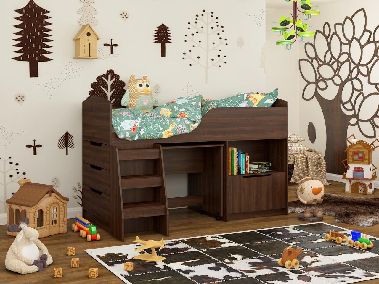 Детская комната мебель Кровать двухъярусная "КД-04" Кровать детская подростковая - фото 4 - id-p2055911059