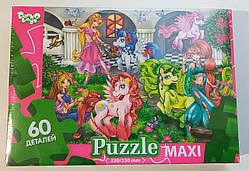 Развиваючі пазли для дітей "Puzzle MAXI" / Великі деталі / 60 елементів / Поні