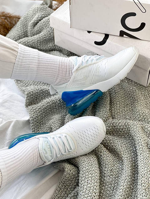 Nike air 270 triple white womens hot sale
