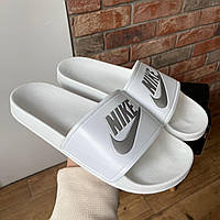 Шльопанці жіночі Nike Slides White Silver