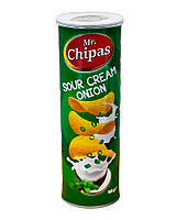 Чипсы со вкусом сметаны и лука Mr. Chipas Sour Cream & Onion, 160 г (6917554960367)