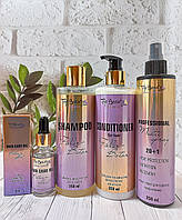 Top Beauty Набір для волосся філер-ботокс шампунь, кондиціонер, спрей 20+1,суха  парфумована олія