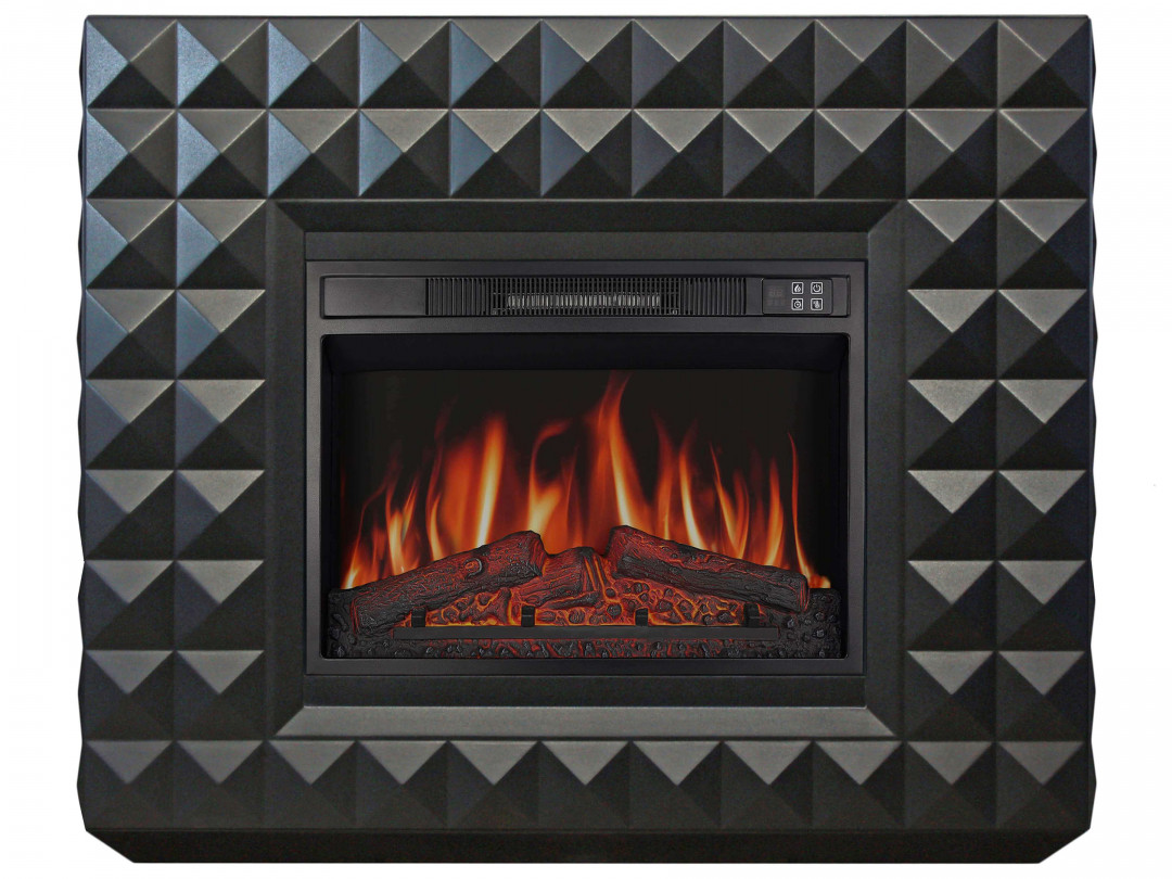 Камінокомплект ArtiFlame Diamond AF23S чорний (107.5 х 90.5 см) зі звуком