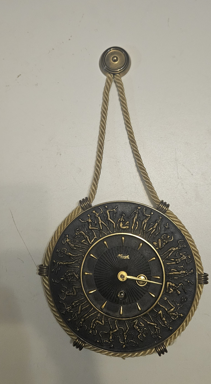 Настінний антикварний механічний годинник Герман'я Kienzle
