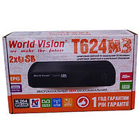 Т2 ресивер World Vision T624M3+IPTV 12мес.