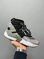 Мужские кроссовки Nike Huarache Gripp Atmosphere Grey Black
