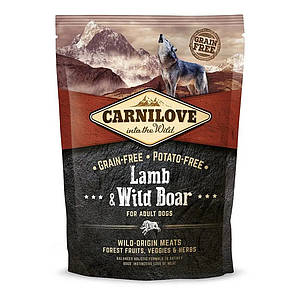 Carnilove Lamb Wild Boar для собак з ягням та кабаном 1.5 кг