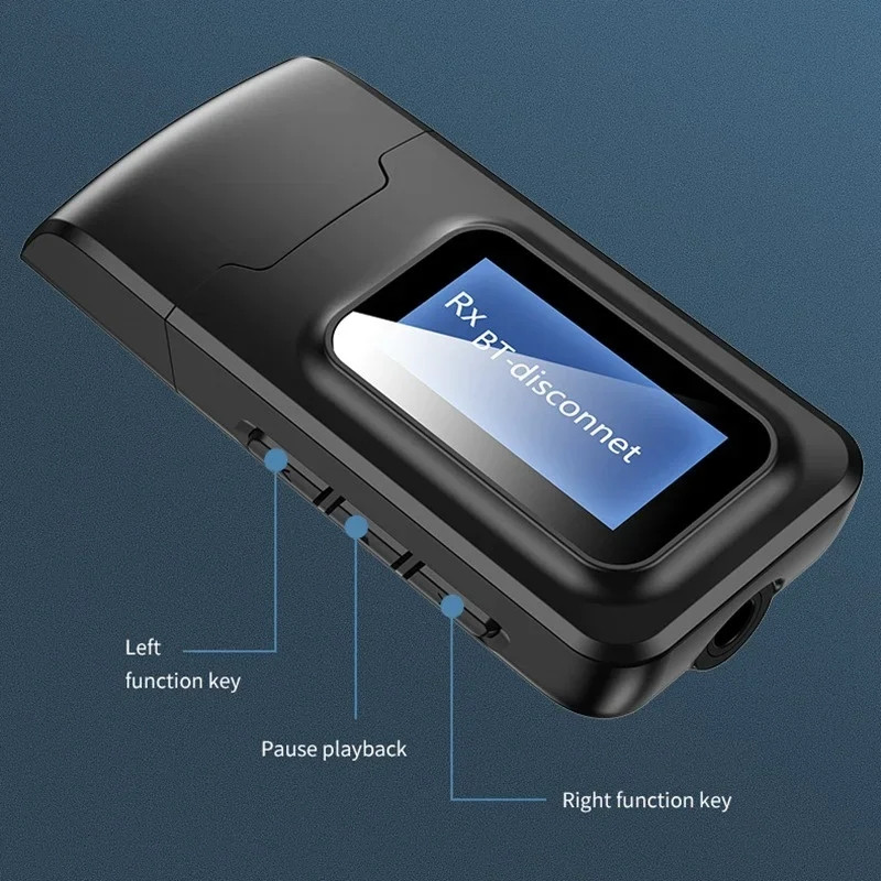 USB bluetooth передавач-приймач 2 в 1 з bluetooth 5.0, фото 1