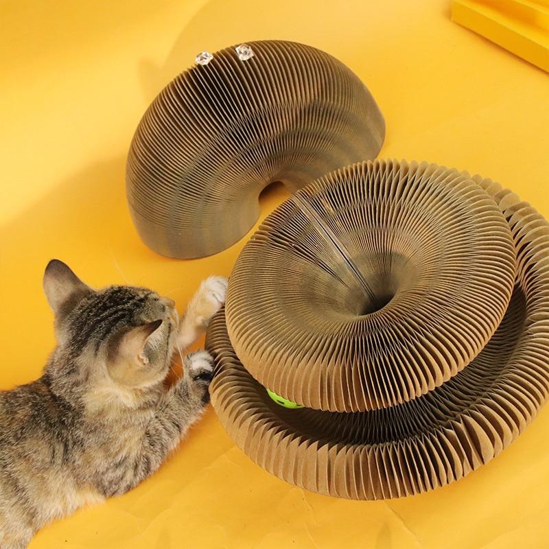 Іграшка для котів кігтеточка гофра з м'ячиком Magic Organ Cat