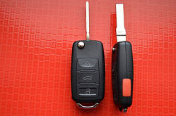 Ключ Volkswagen b5, passat викидний 4 кнопки 315Mhz id48. 1KO 959 753 P
