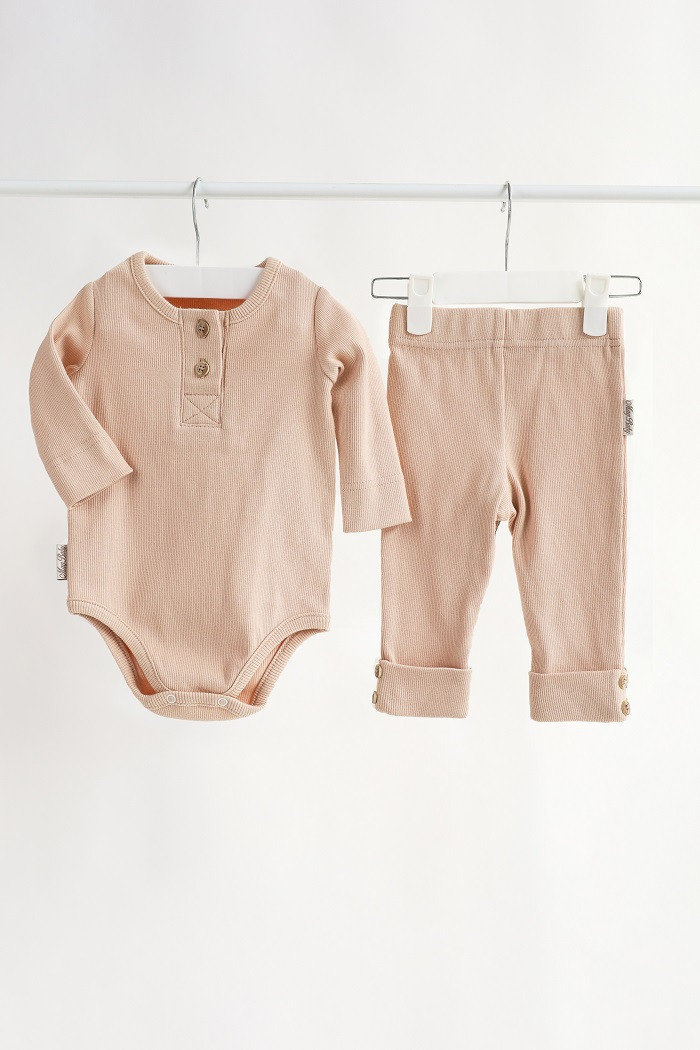 Набір боді з лосинами "Natural", Бежевий, фото 1