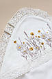 Плед на виписку та хрещення Wild flowers, молочний, фото 5