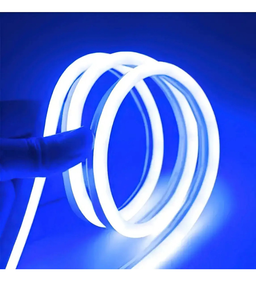 Неонова стрічка для декору Neon Led Strip 5M Синя 12V-220V