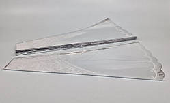 Конусні пакети під квіти з металевим ефектом з візерунками (11х33х60) 91 (2) 100 шт/уп. упаковка букетів