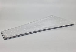 Упаковка конусна під квіти з металевим ефектом з візерунками (10х35х70) 003 (1) 100 шт/уп. упаковка букетів