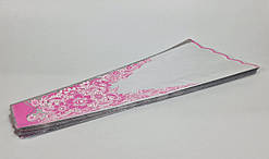 Конусні пакети під квіти з металевим ефектом із візерунками (10х30х70) 97 (4) 100 шт/уп. упаковка букетів